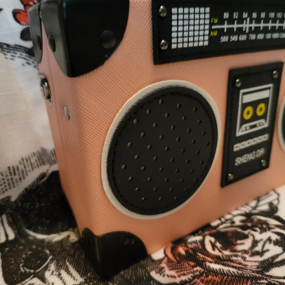 NWT MINI BOOM BOX PURSE